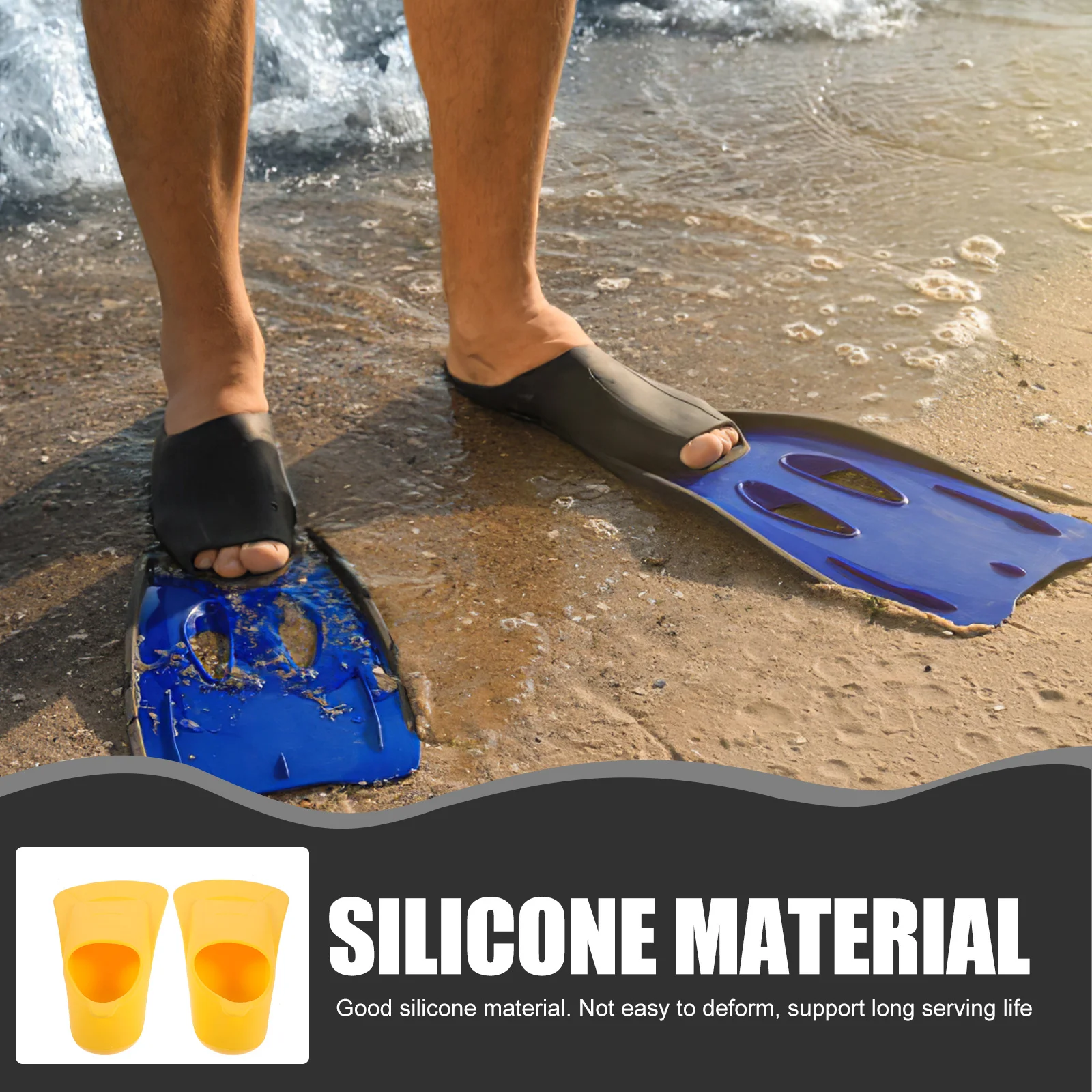 

1Pair Vibrant Adjust Swimming Flippers Snorkeling Training Diving Equipment for Men Women