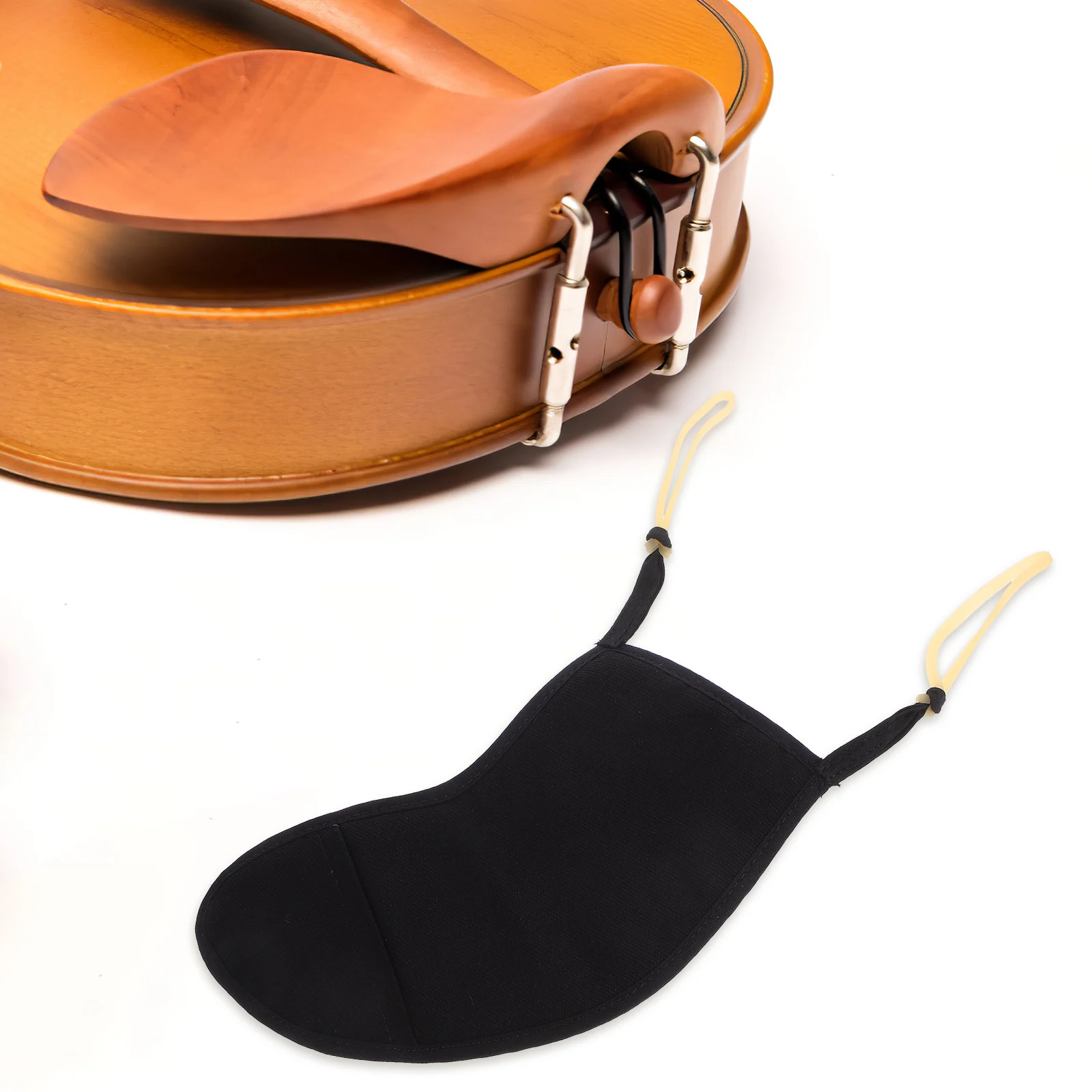 

Violin Shoulder Pads Chin Rest 1/4 Size Pure Cotton Cover Protective Case Replacement Accessory Sweat Absorbent Violin Parts