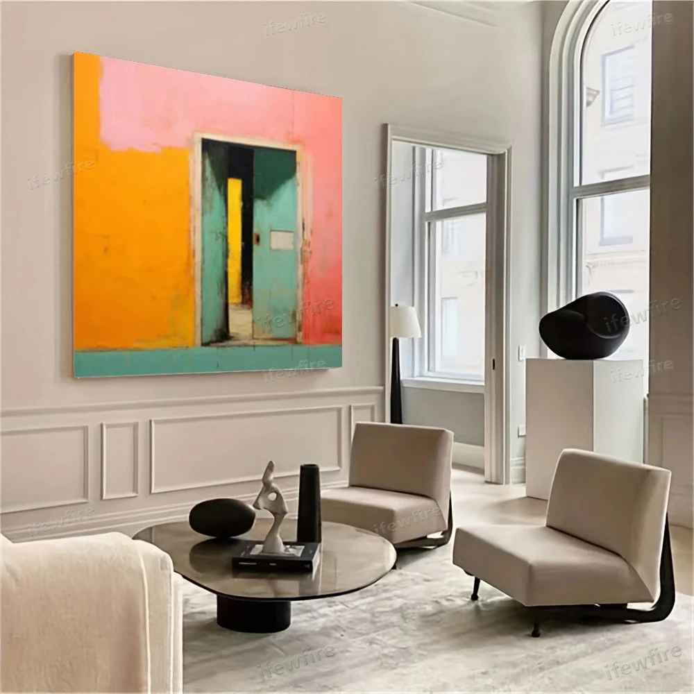 

100% Hand-painted Modern Oil Painting Luxury Grand Piano wall Art Picture Colorful still life murals for home room Decor image