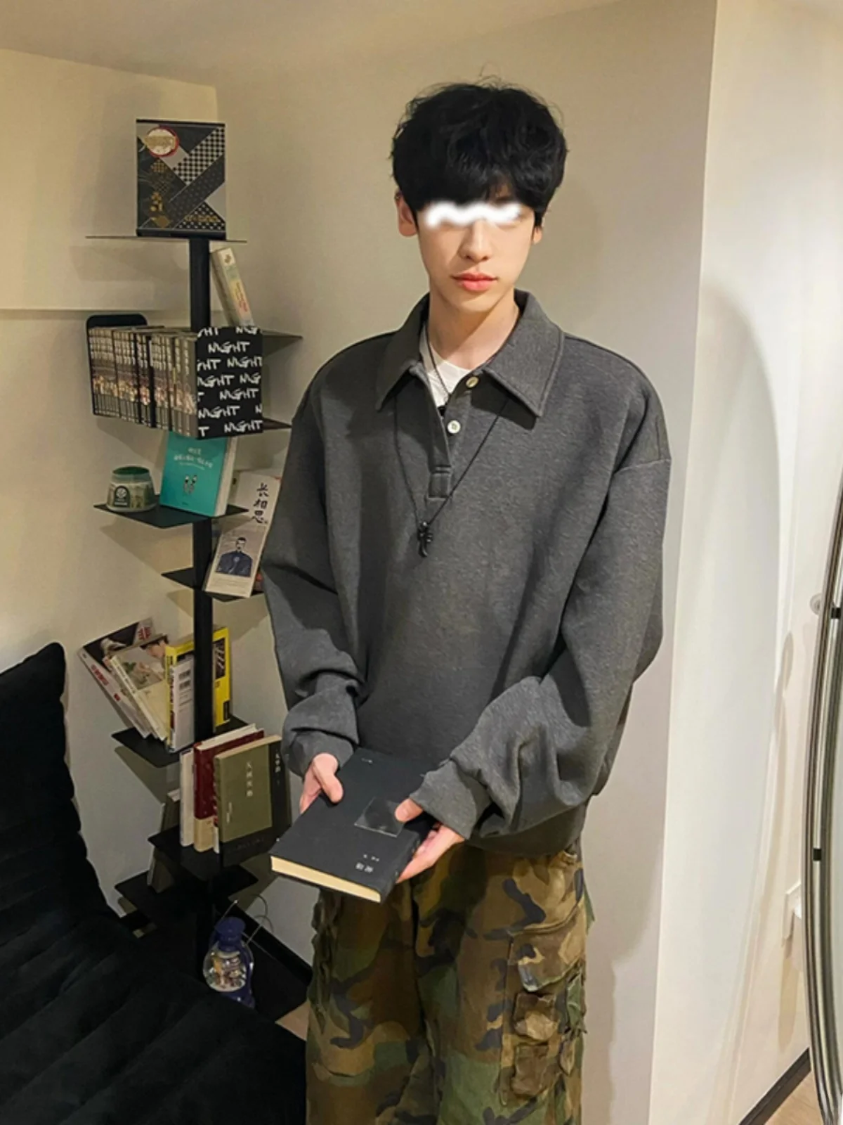 

Мужская толстовка свободного кроя с капюшоном, весенне-осенняя повседневная одежда, комфортная и стильная верхняя одежда от модного бренда