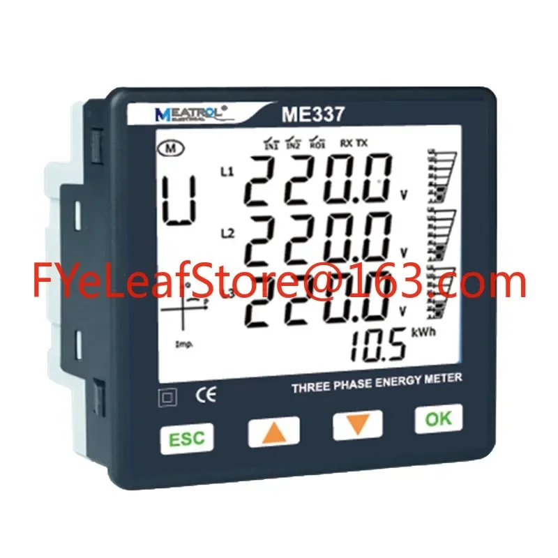 3-phase multifungsi power meter Analyzer ME337 3 phase meteran energi listrik