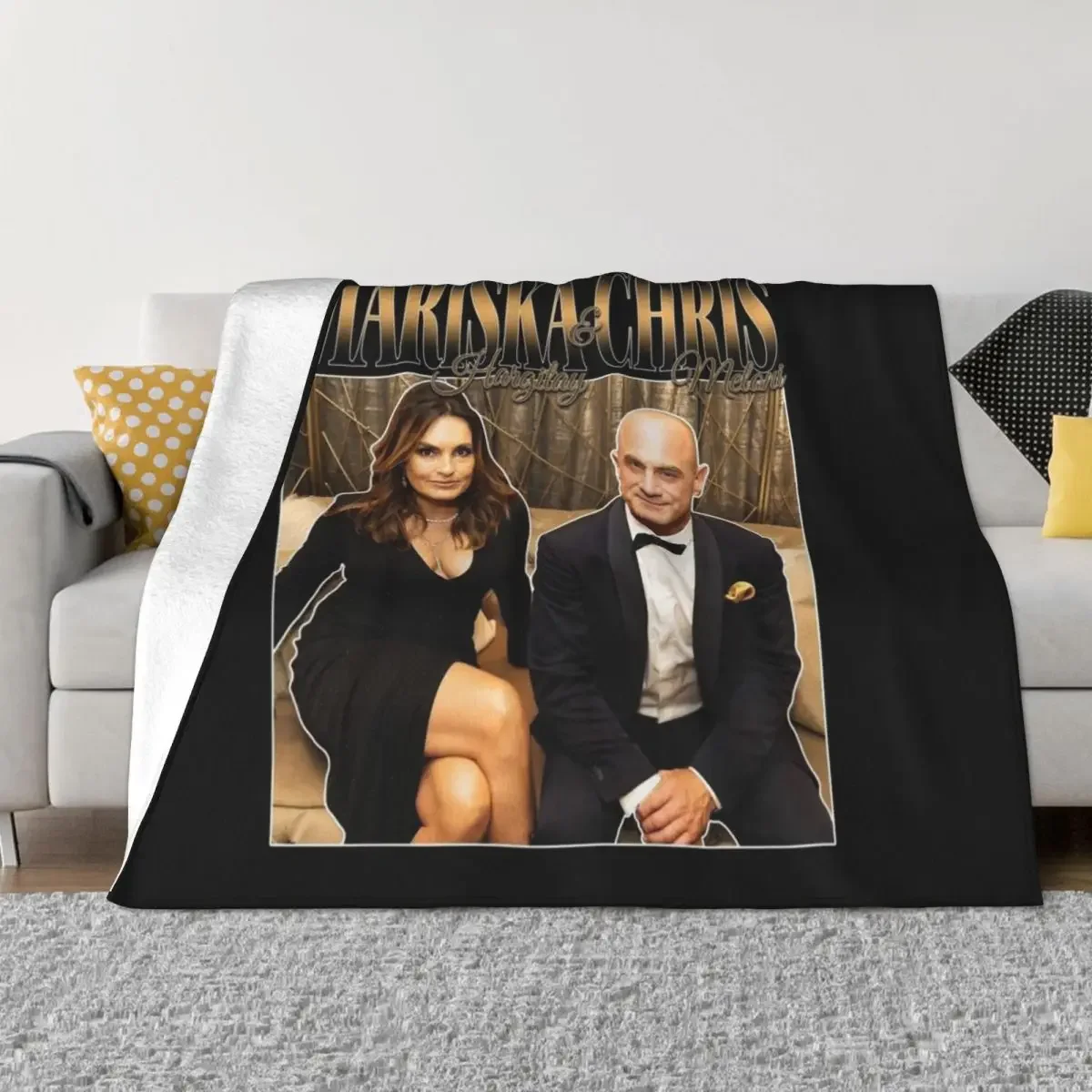 Mariska Hargitay and Chris Meloni Chriska at the Emmys vol 2 90s Inspired Throw Blanket Stuffeds Summer Softest Blankets