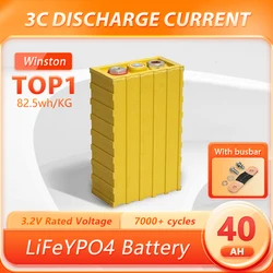 LiFePO4 Battery 40AH Winston Thundersky 3.2V Rated Lithium ion Battery 3.65V Grade A for Electric Vehicle Car Solar System