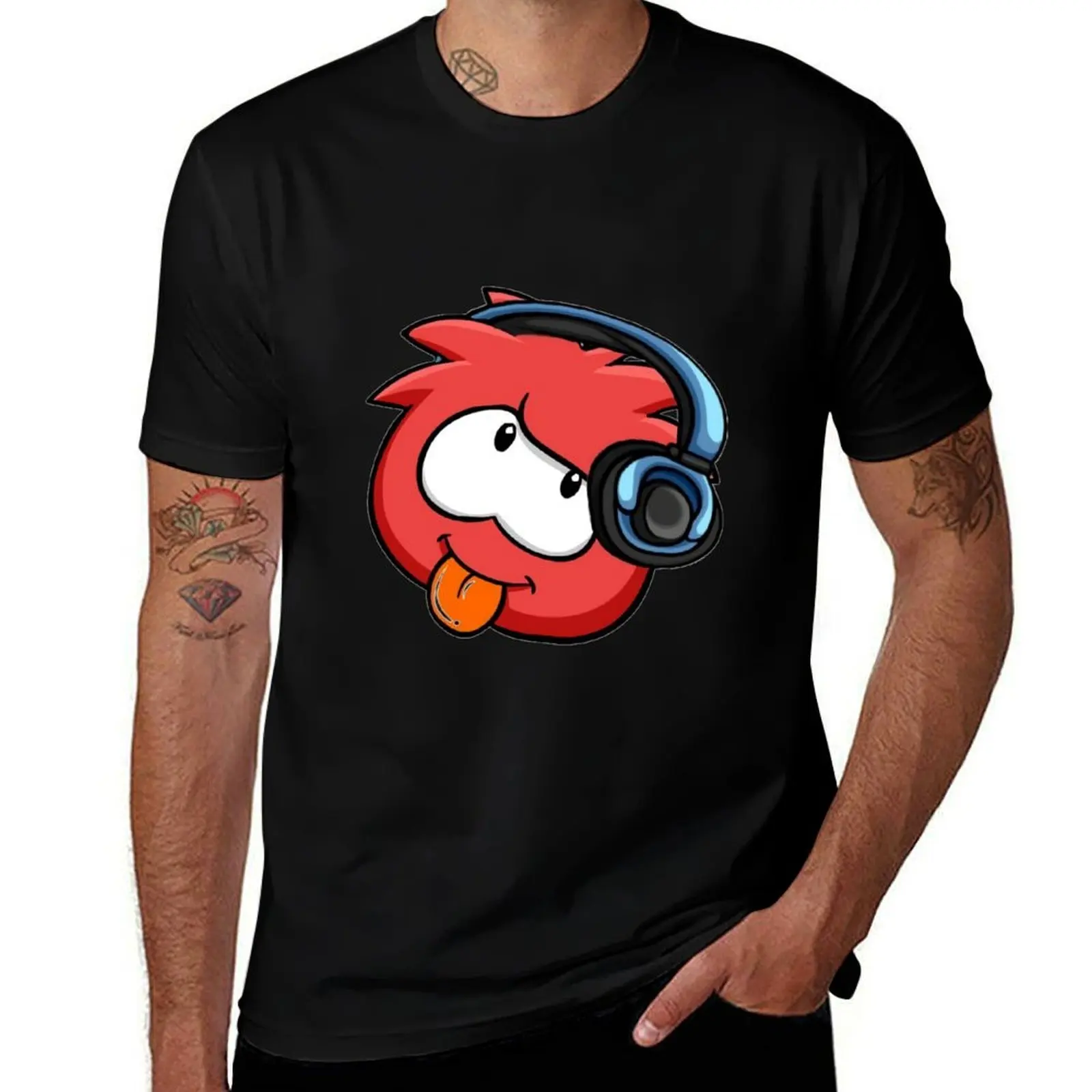 

Red puffle T-Shirt t shirts cotton 100% man t shirt summer T-Shirt