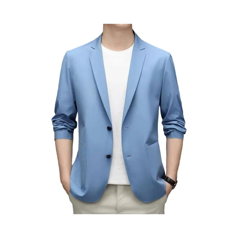 

122 Summer Korean suit set, men's temperament, formal attire, autumn and winter suit, customized for professional wear