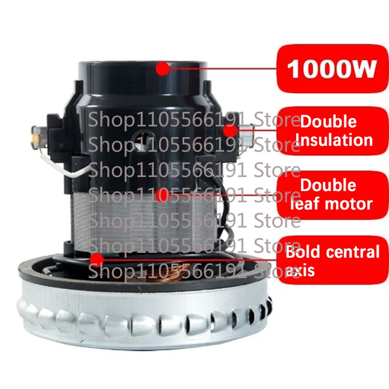 Vacuum Cleaner Accessories Motor Copper Wire Suction Machine 1000W/1200W Pure Copper Motor Universal