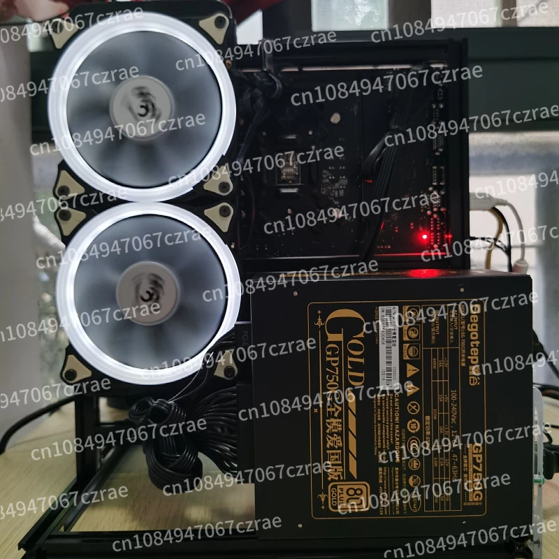 All-aluminum personalized computer air-cooled open rack MATXITX small board game air-cooled desktop chassis