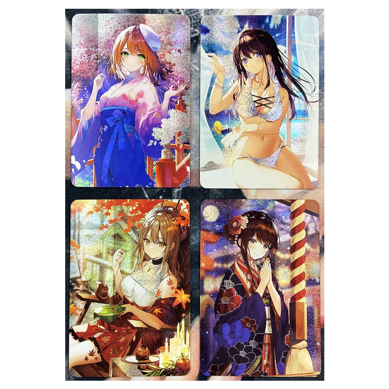 Goddess Story Anime characters Four Seasons Maiden Bronzing collection Game cards Christmas Birthday gifts Children's toys