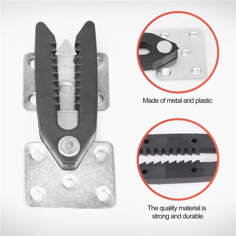 N96R 2 Pcs Sofa Couch Sectional Furniture Connector Joint Snap Alligator Style