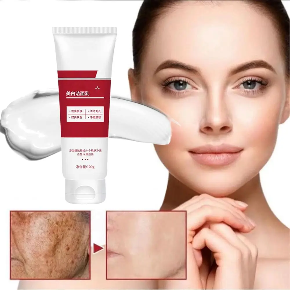 100g Nuova crema schiarente delicata per la pelle Crema sbiancante idratante liscia Lavaggio viso trasparente Cura quotidiana del viso