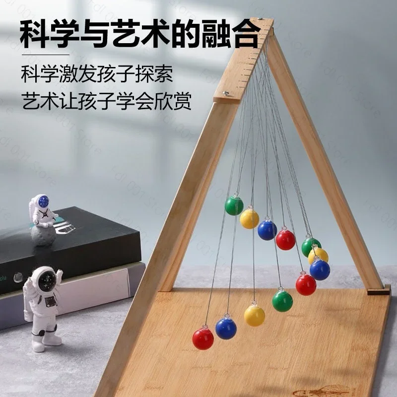 Serpentine Wave Pendulum With 12 Balls Newton Pendulum Physics Science Teaching Aid for Children Educational Toy And Gift