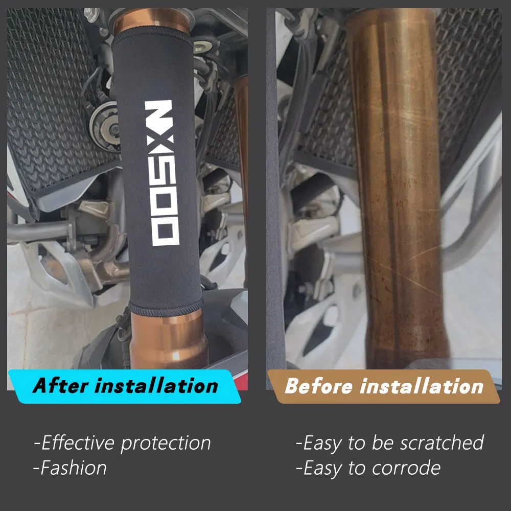 For Honda NX500 NX400 NX 500 400 Motorcycle Front Fork Protection Cover Protective Shock Absorber Guard Accessories 2 PCS 2026