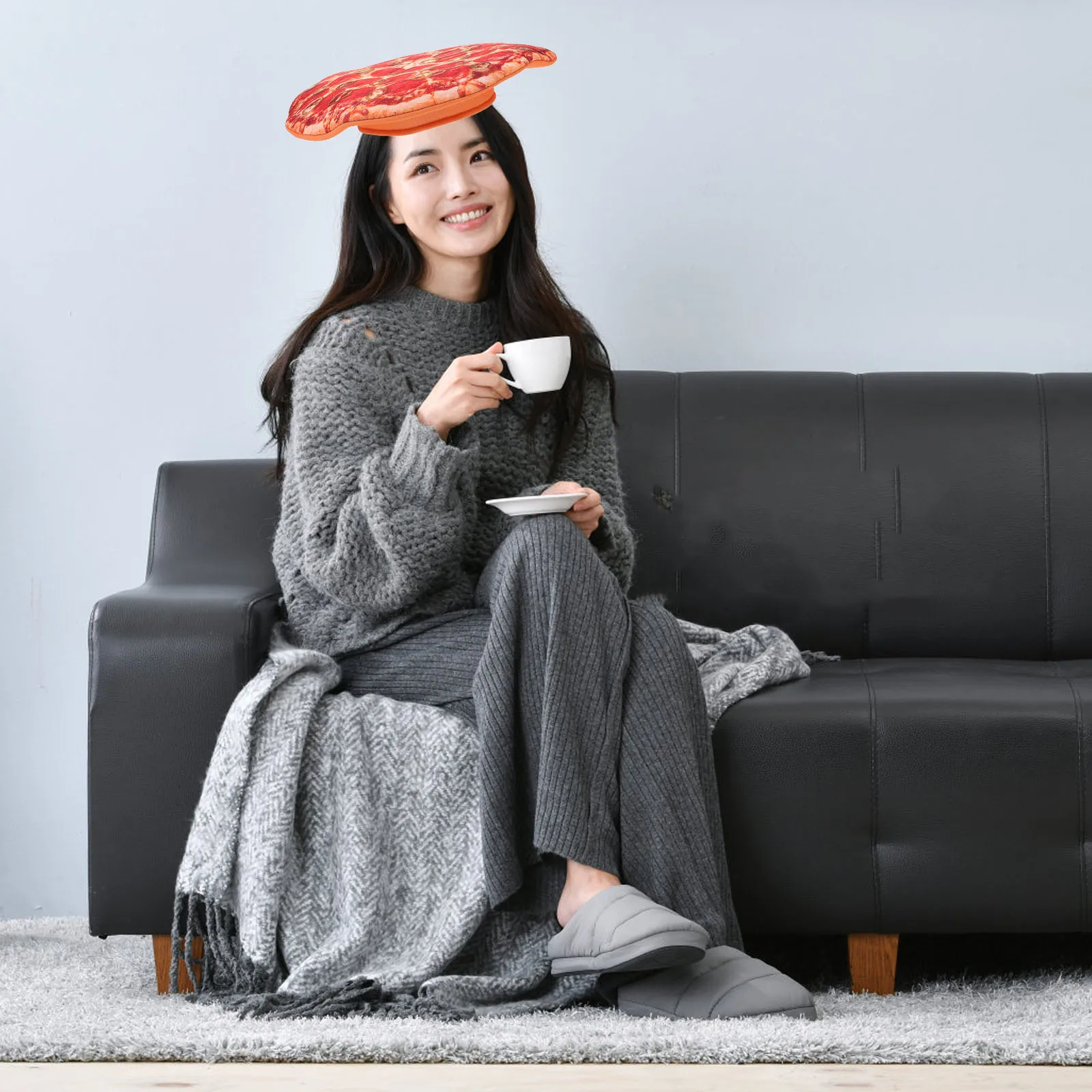 

Festival Headwear Pizza Dress up Hats Has Carnival Party Headdress Costume Headgear