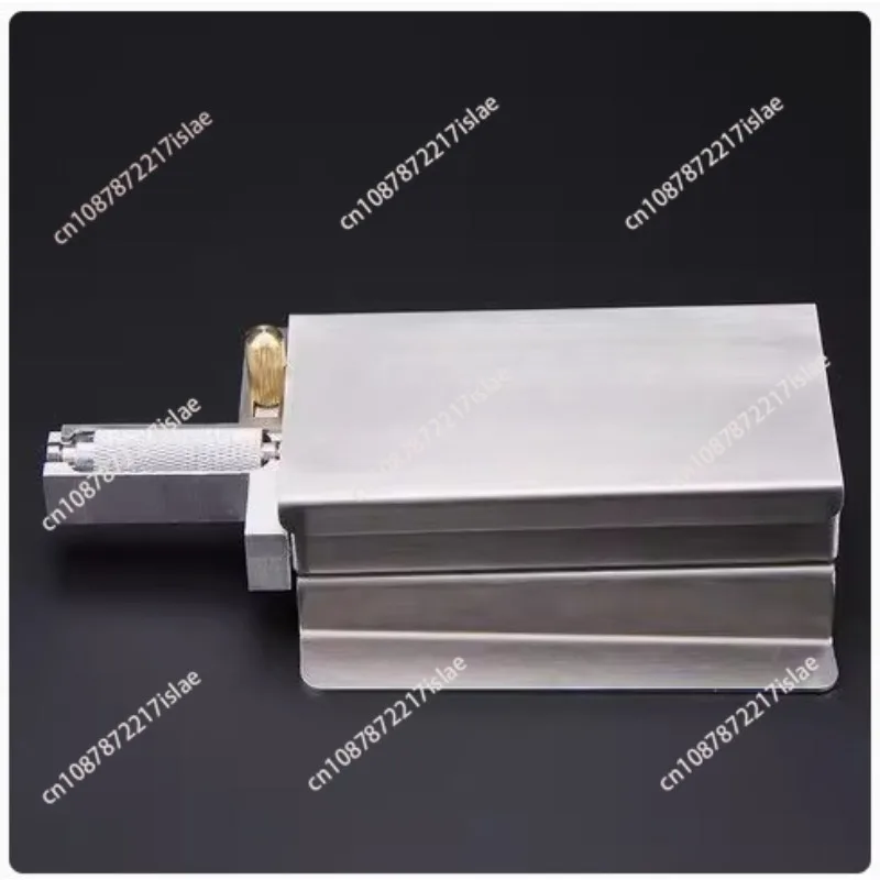 

Креативный наклон из нержавеющей стали, небольшой ролик с антипригарным покрытием, масляный кромковый ящик большой емкости, сделай сам, краска для кожи, красящий масляный ящик для инструментов