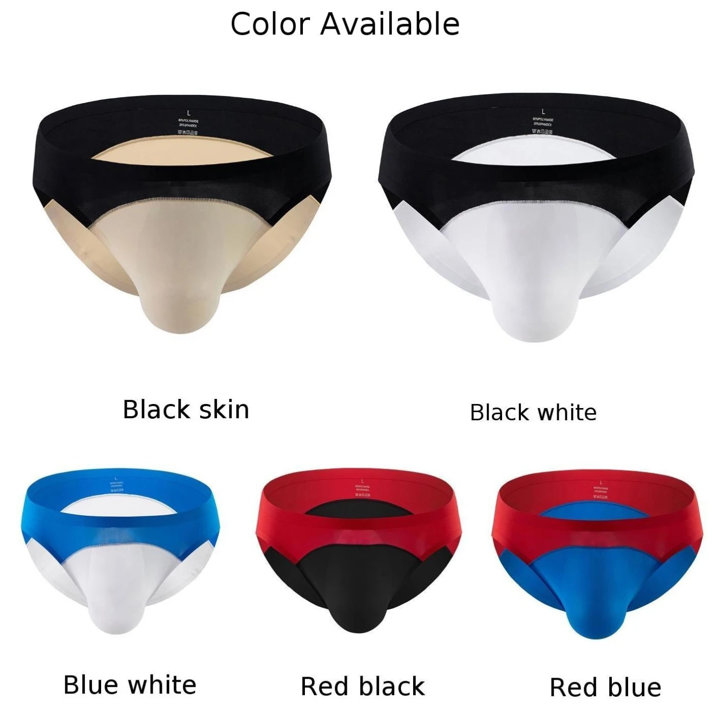 Mens Soft Elastic Underwear Ice Silk Comfortable Transparent Briefs U Convex Pouch Panties Thin Breathable Underpants Jockstrap