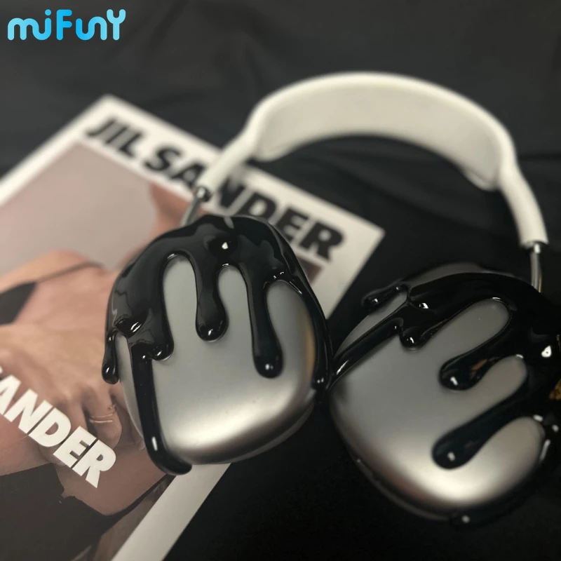 Imagem -02 - Mifuny-airpods Max Capa com Líquido Derreter Design Resina 3d Handphone Protector Fone de Ouvido Acessórios Presente