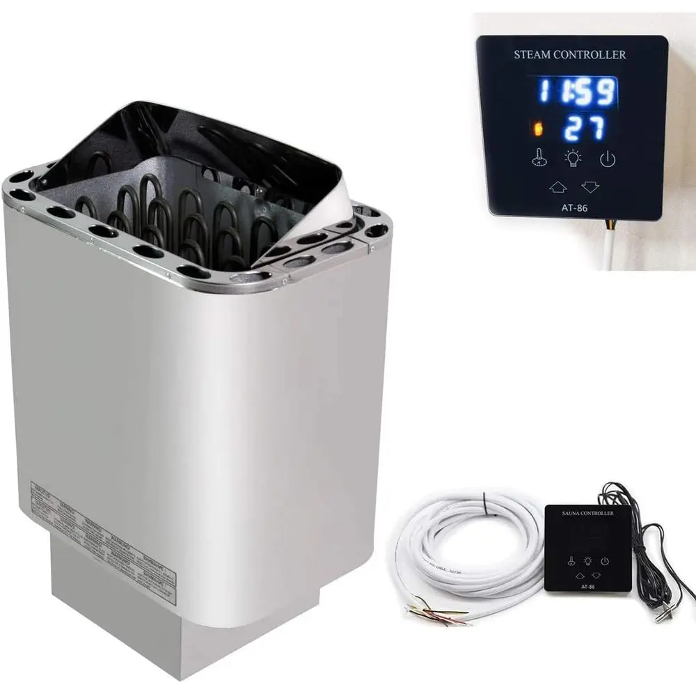 

Electric Sauna Heater 4.5kW, 30-110°C Range, Overheat Protection, Wet/Dry Option
