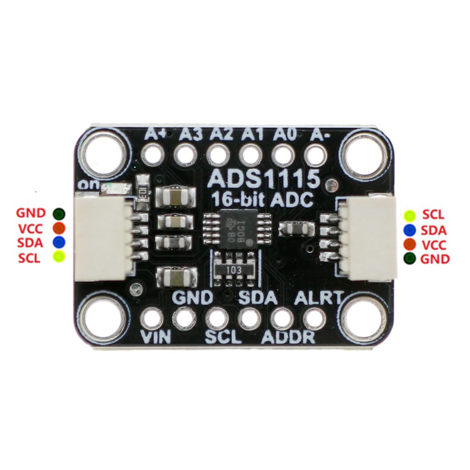 MRS131A Breakout Board 4-Channel Programmable Gain Amplifier Boards I2C STEMMA QT Qwiic Interface 860SPS 16-Bit ADC Module