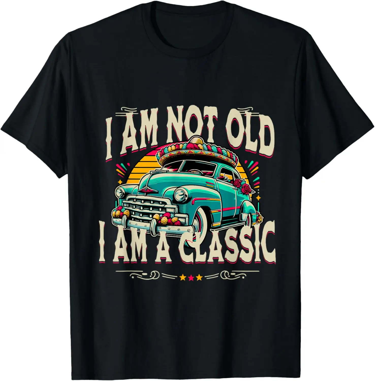 

Футболка с рисунком «Я не старый, я классический забавный автомобиль»