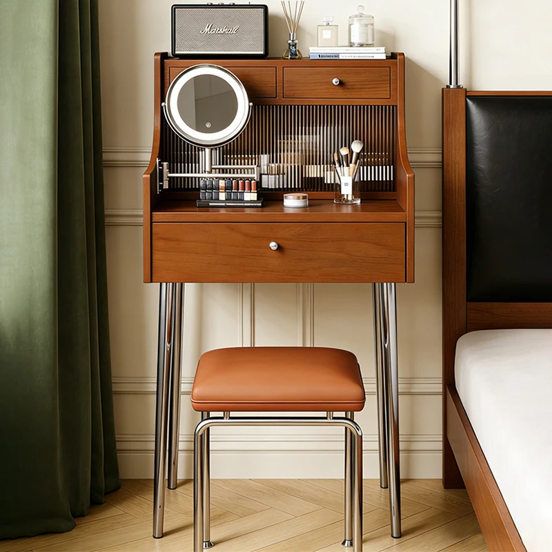 

Elegant Modern Creative Storage Bedroom Dressing Table Minimalist Makeup Vanities Bedroom Furniture Vanity Tocador Maquillaje