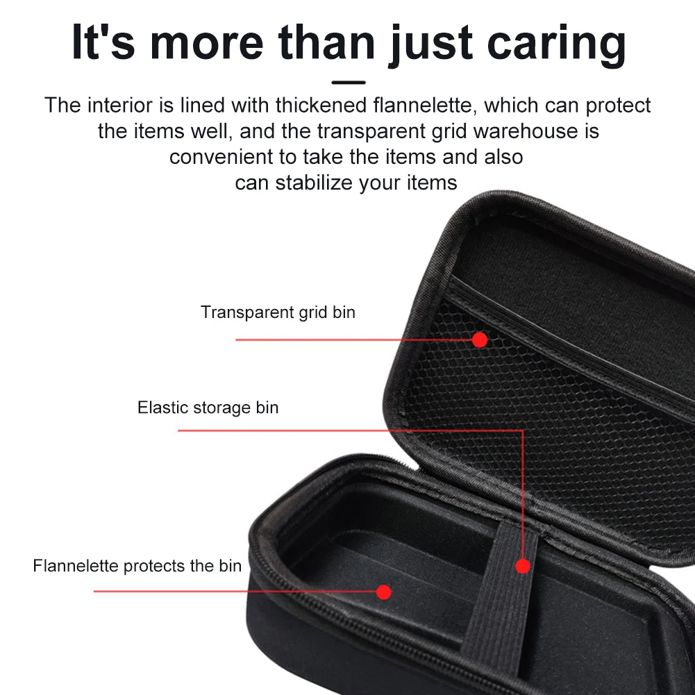 For ANBERNIC RG406V Portable Organizer Bag Anti-scratch Handheld Game Console Case Bag with Mesh Bag Protective Travel Case