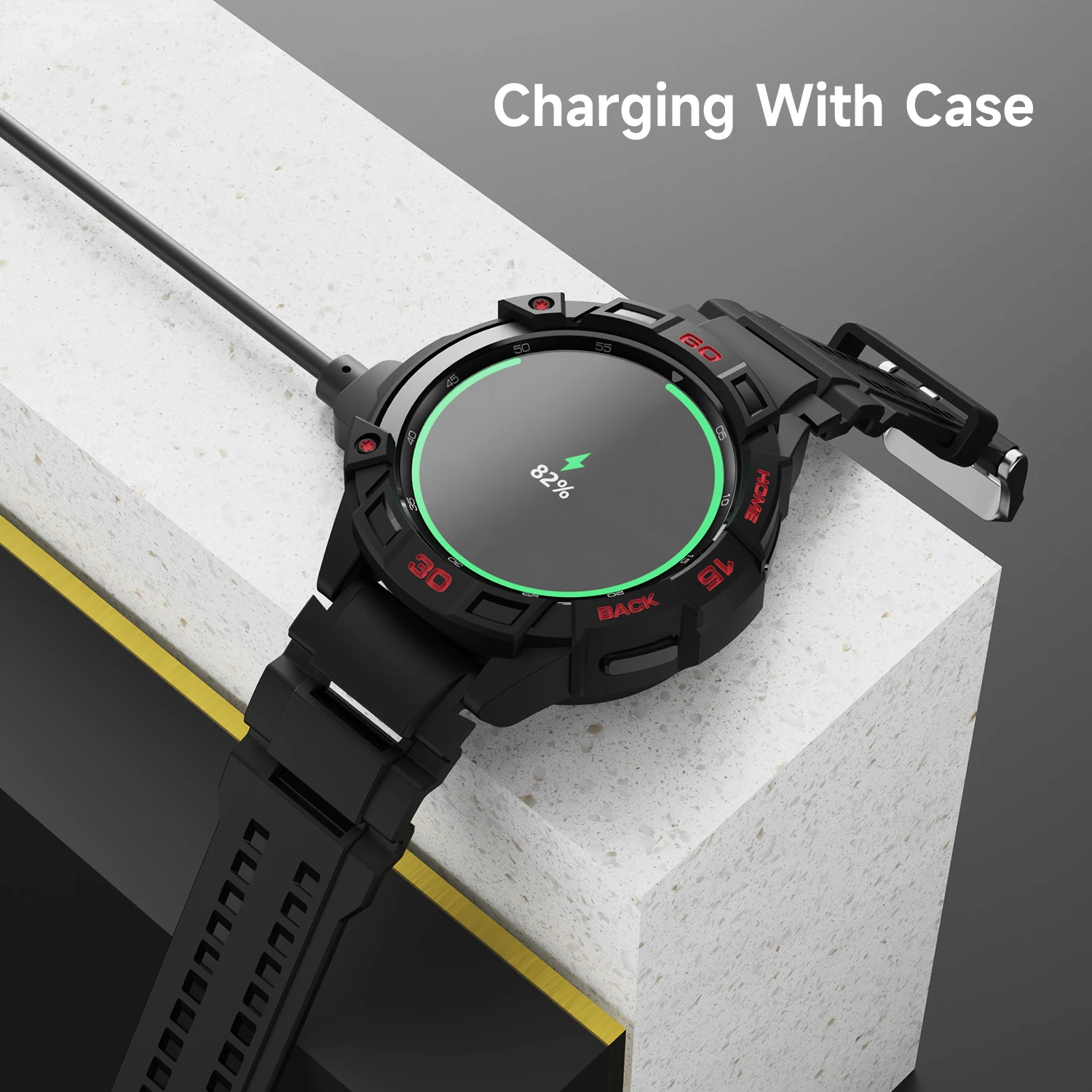 SIKAI Case For Samsung Galaxy Watch 4 Classic 46mm TPU Shell Protector Cover Bumper Band Strap for Galaxy Watch4 Classic 46mm