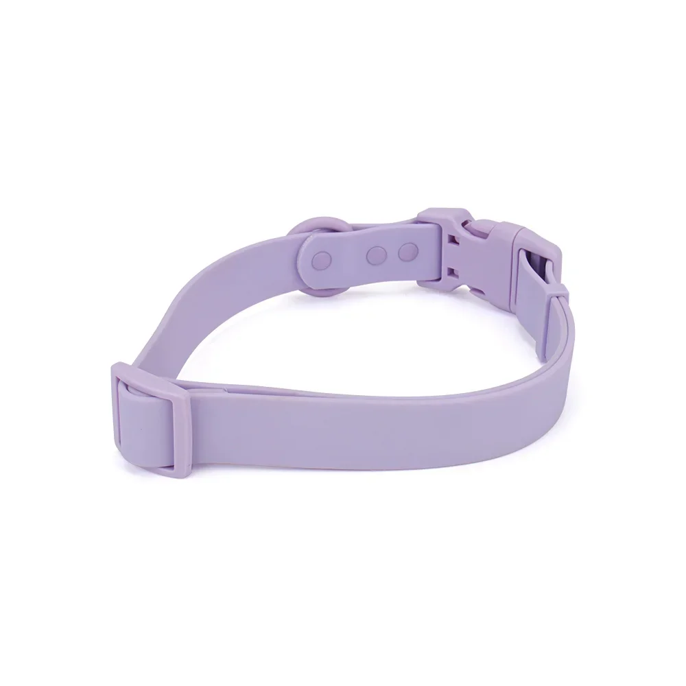 S/M/L Hundehalsband, verstellbares, wasserdichtes PVC-Halsband für Haustiere, Katzenhalsband für kleine, mittelgroße und große Hunde, Silikonimitat