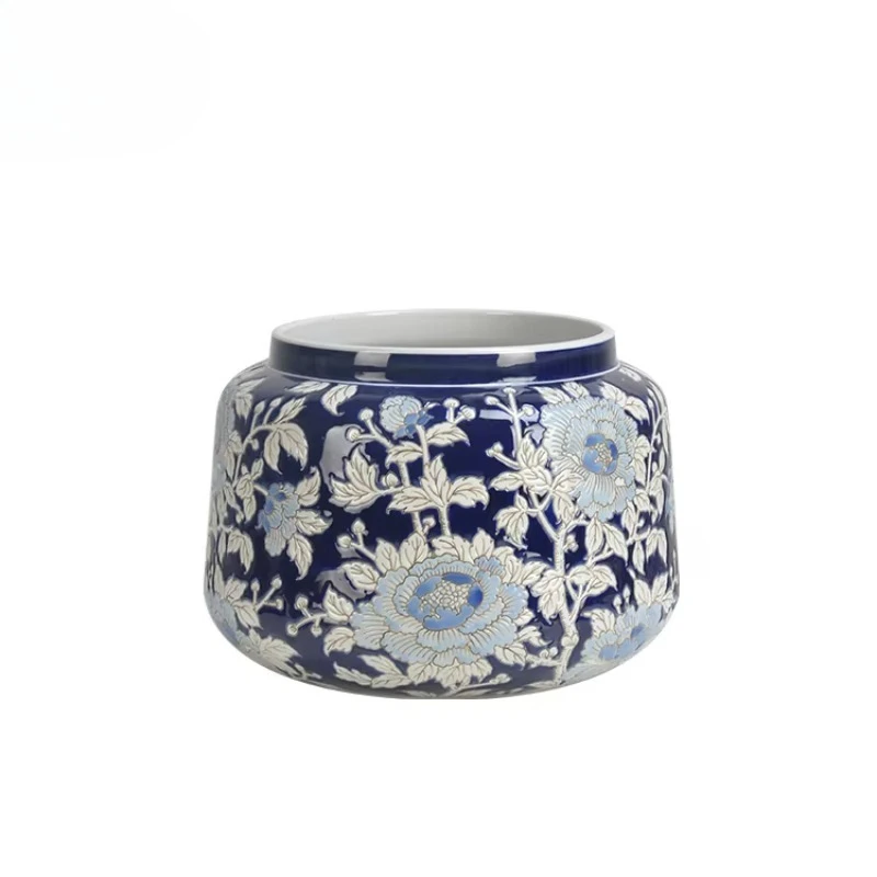 Exquisite Modern Ceramic Vase with Luxury Home Decor Round Cactus Appearance Painted Glaze Traditional