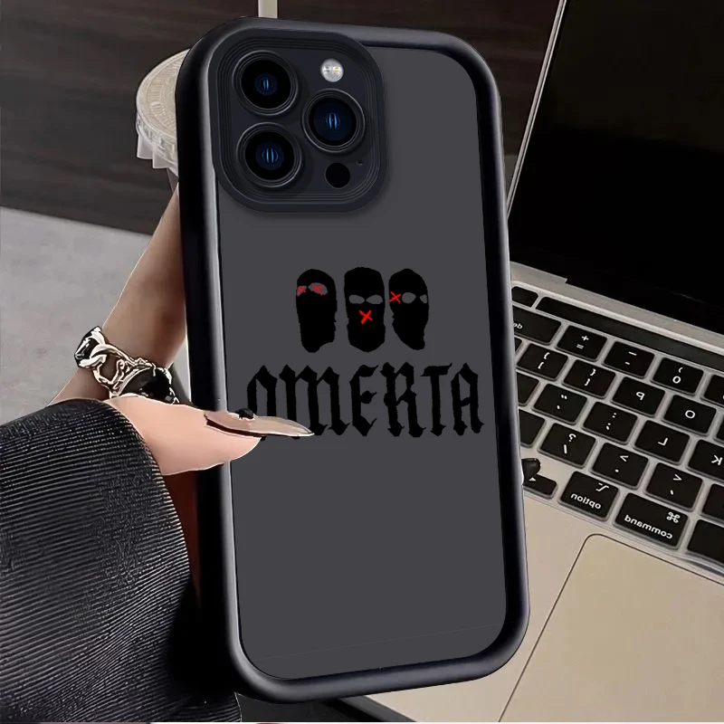 Omerta Black Phone Case for XiaoMi POCO M6 M4 Pro 5G M3 F6 F5 F4 F3 GT X6 X5 X4 X3 NFC Mi 14 13T 13 Lite 12 Silicone Back Covers