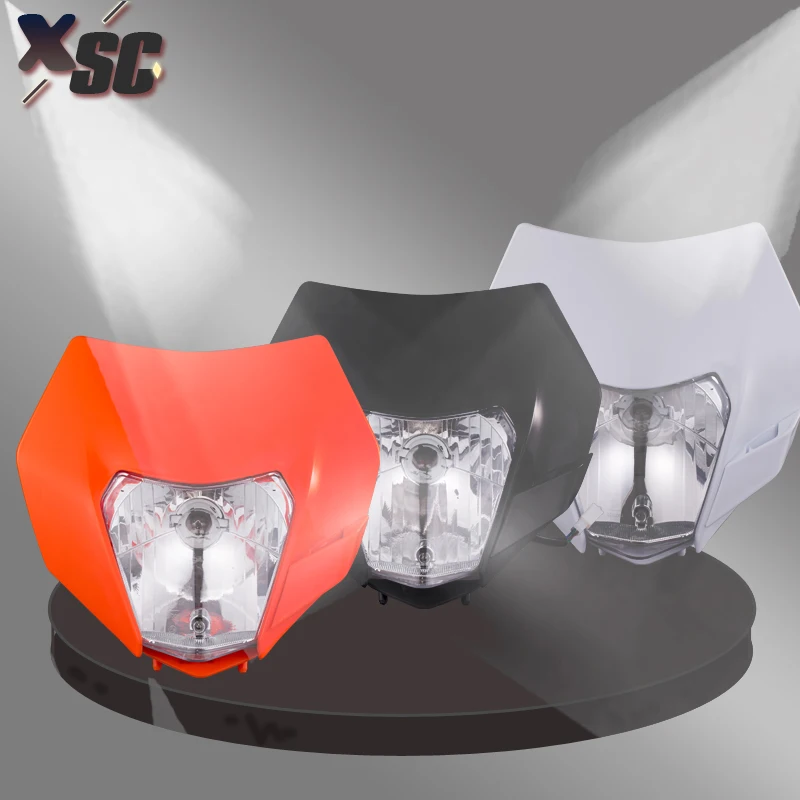 Motorcycle Headlight Headlamp Head Lamp Light For KTM EXC EXCF SXF XC XCW XCF MX 2017 2022 LED Headlight Universal Dirt Pit Bike