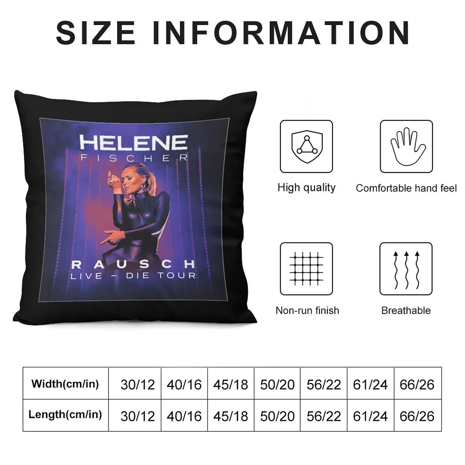 Helene Fischer Live - Die Tour Throw Pillow Throw Pillow Covers Pillow Cases Decorative Cover For Living Room New year