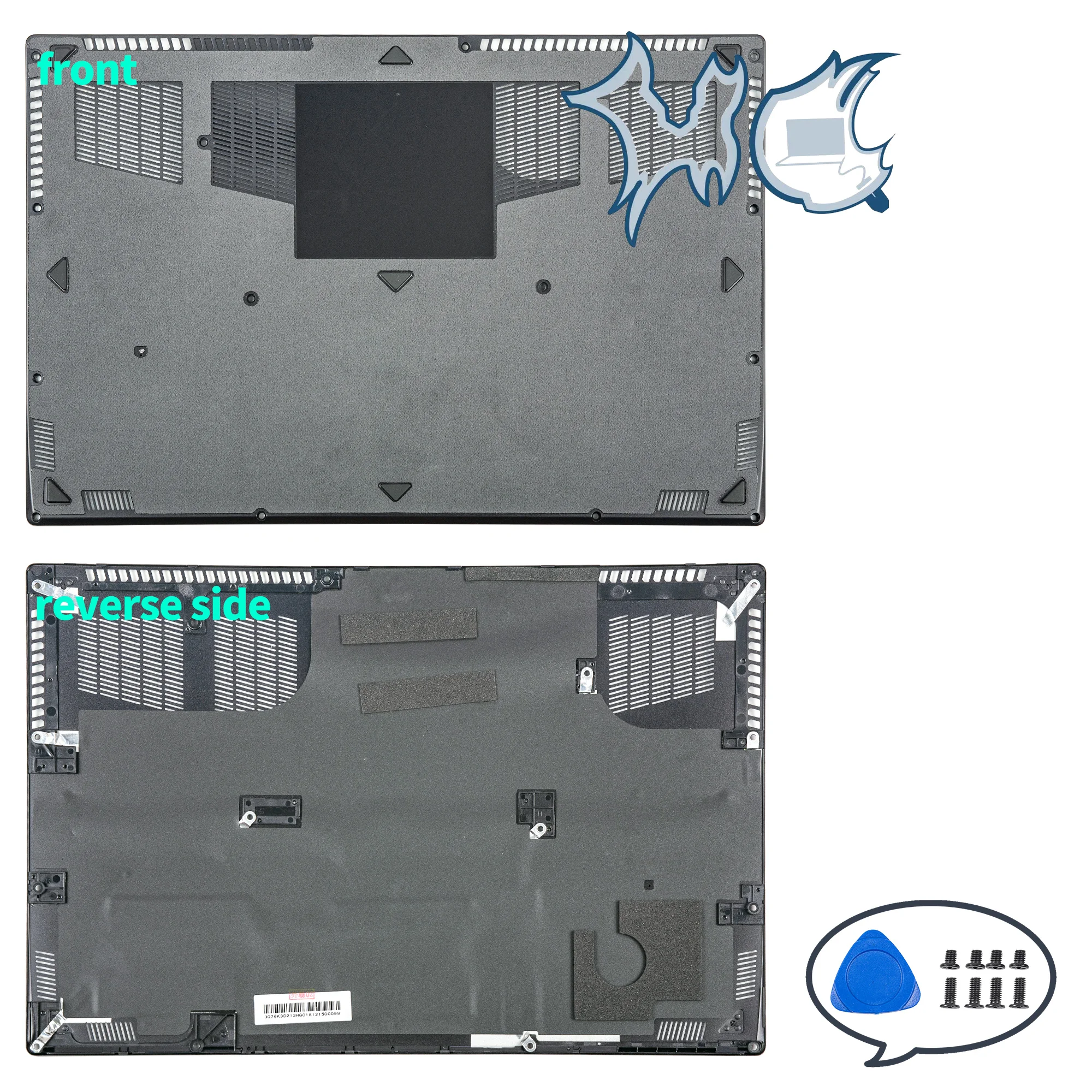 Imagem -05 - Laptop Tampa Traseira para Gs63 Gs63vr Ms16k1 Ms-16k2 16k4 16k5 Lcd Moldura Palmrest Caixa Inferior Notebook Peças Substituição