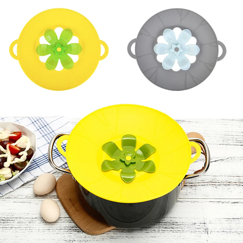 Silicone Spill Proof Pot Lid Kitchen High Temperature Resistant Splash Proof and Splash Proof Silicone Lid Kitchen Tool