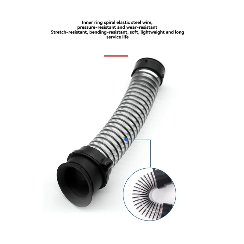 For Bissell Floor Scrubber 4Th Generation Hose Accessories Bendable Connecting Pipe Corrugated Sewage Pipe