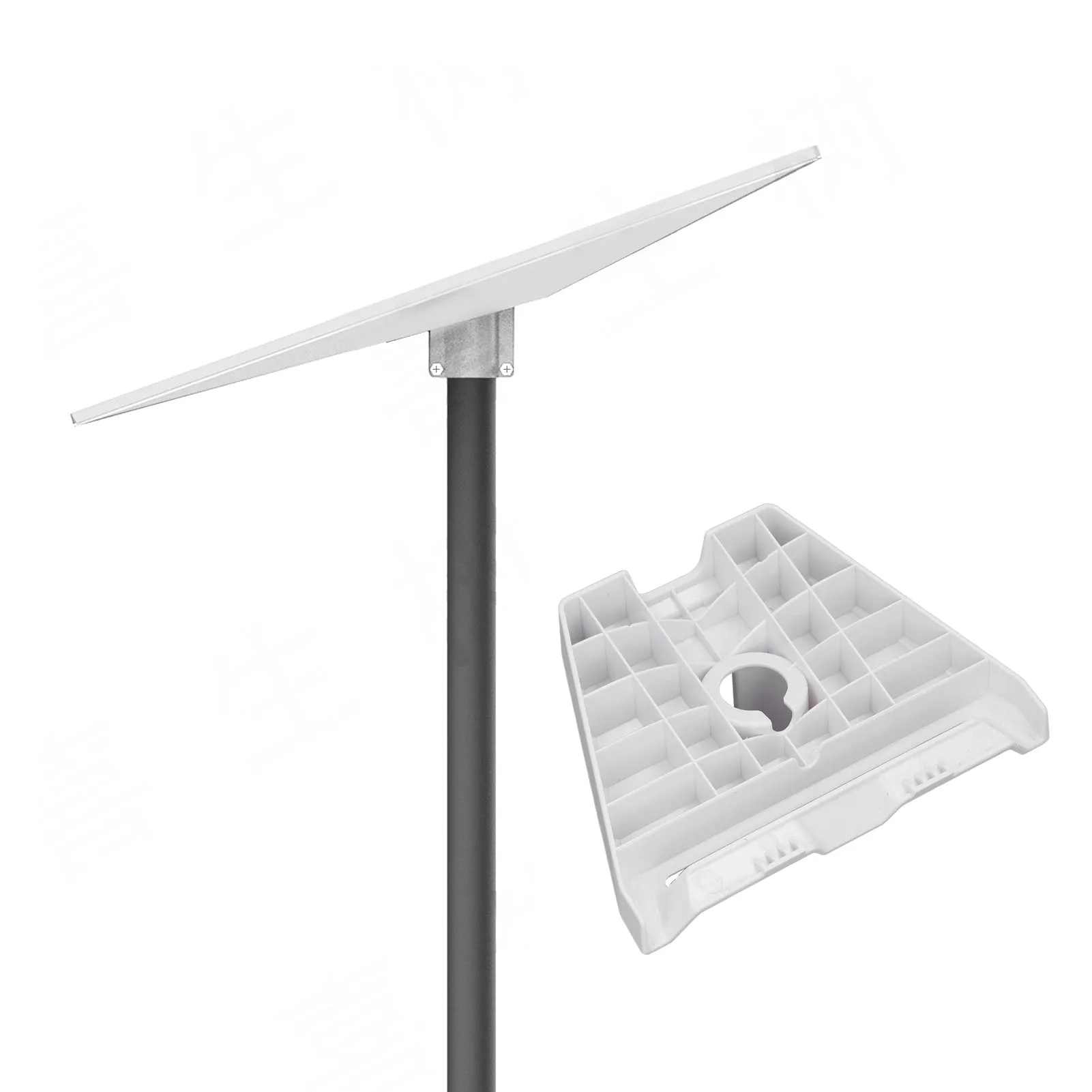 Standard Pipe Adapter for Gen 3 Antenna Roof Mount Plate 360 Degree Rotation Pole Mounting Kit White