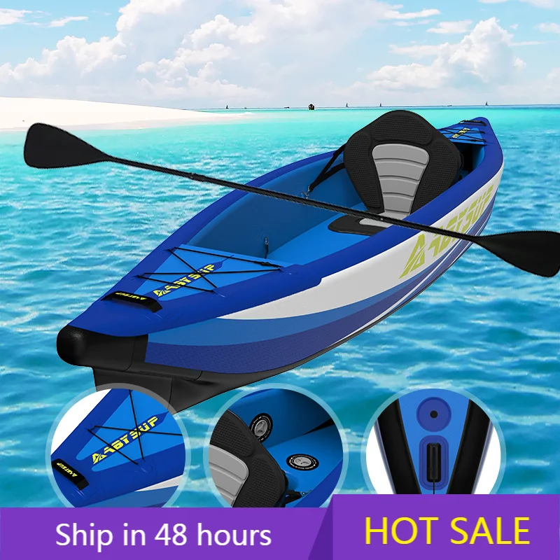 Customizable 1‑Person Drop‑Stitch Inflatable Fishing Kayak Rigid Stable Lightweight Eco‑Friendly for Drifting Sport
