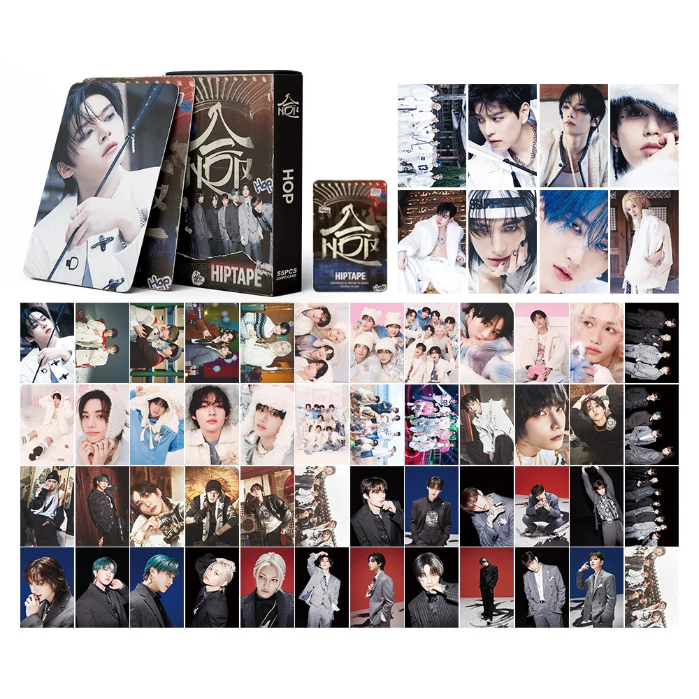 

55pcs New Stray Union (HOP) Supporting LOMO Card KPOP SKid Collection Postcard Small Card Christmas Birthday Gift