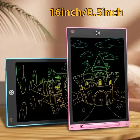 16/8.5 인치 LCD 쓰기 그리기 태블릿 창조적 잠재력 잠금 해제 교육 생일 선물 어린이 크리스마스 할로윈 선물