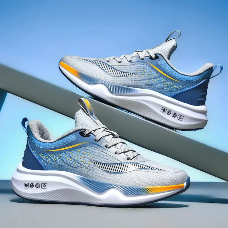 

Men's breathable sneakers speed runing shoes outdoor four seasons wear-resistant comfortable soft-sole racing sports shoes ﻿