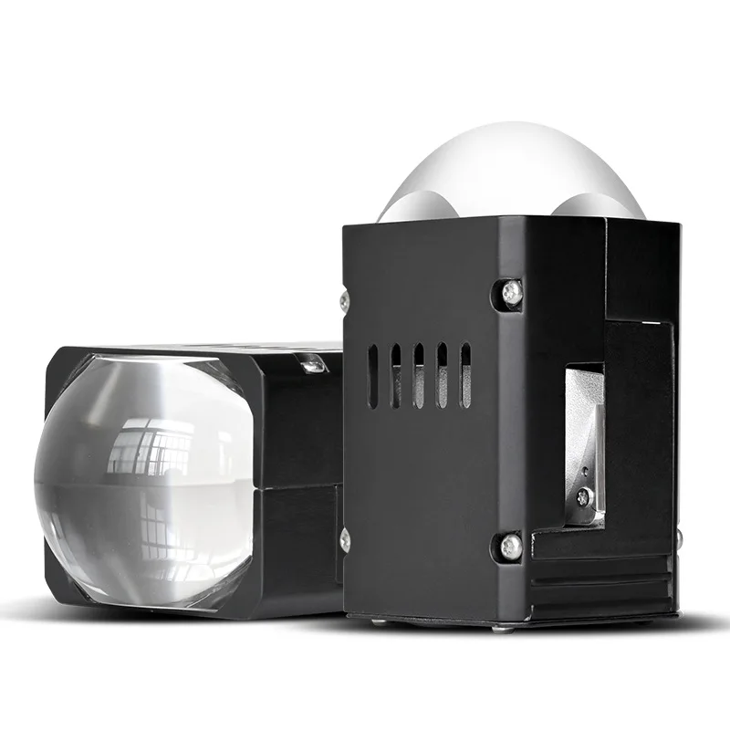 New double lens module 1.8 inch 1.5 inch LED headlight modified far and near integrated super bright car motorcycle
