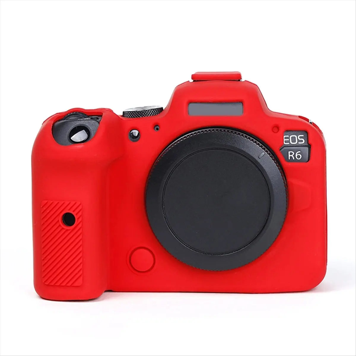 T35C Silicone Protective Case for R6 Mark II Non-Slip, Dustproof, Scratchproof Soft Case with Enhanced Grip Red