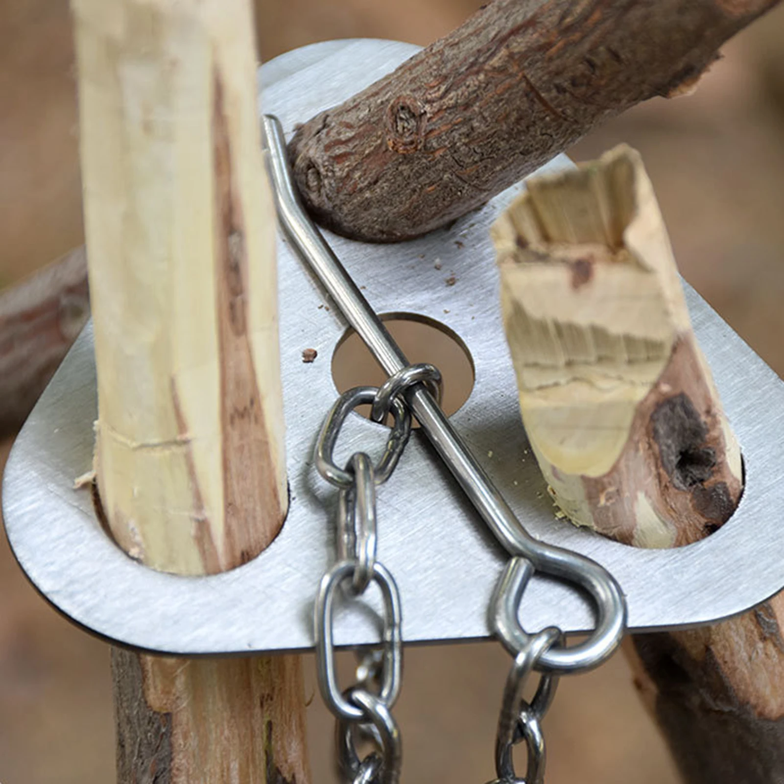 Camping Cooking Materials - 1pc Camping Tripod Iron Material for