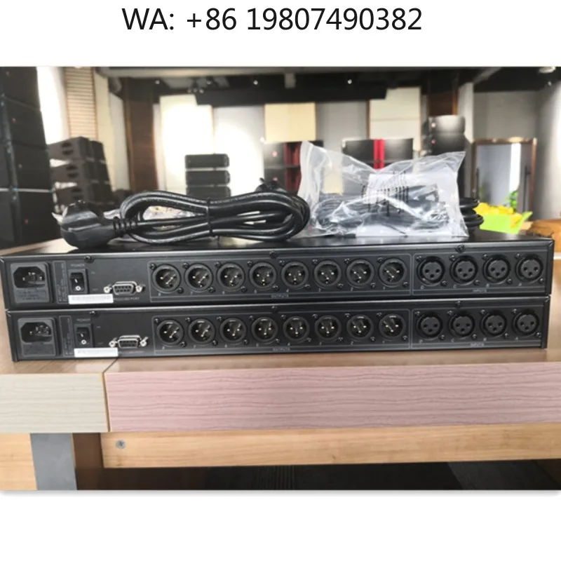 4 In 8 Out Digital Audio Processor, professional amplifier accessory for stage sound system and live performances