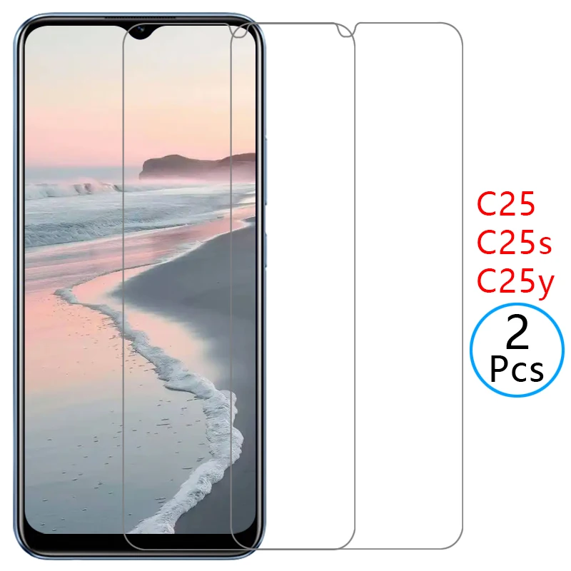 Protection d'écran en verre trempé pour Realme C25, C25S, C25Y, C25C - Film protecteur pour Realme