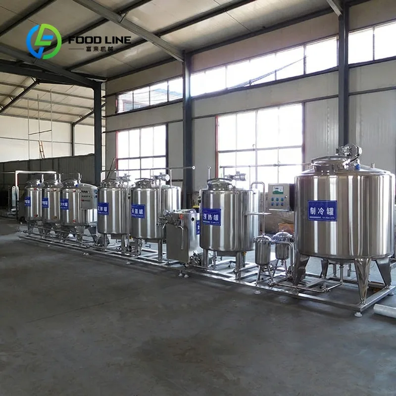 Customized Medium Sized Commercial Dairy Processing Machine for Cheese Butter and Yogurt Production in Dairy Plants
