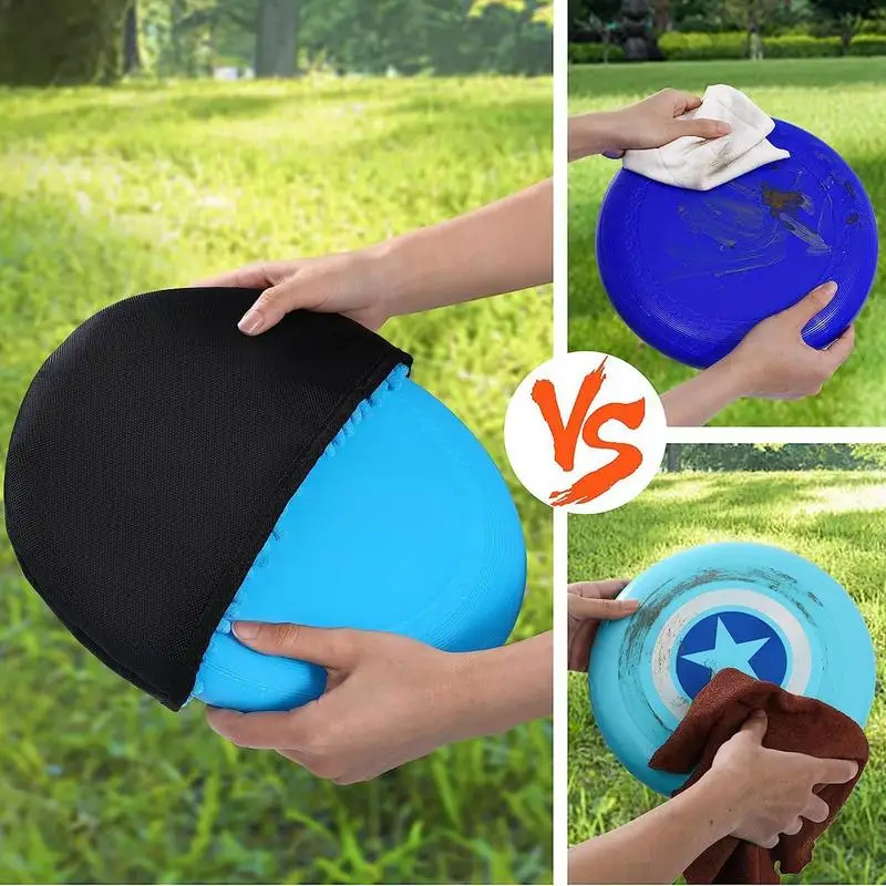 Disc Golf Cleaner Portable Flying Ring Wiper Pocket Flying Ring Golf Towel Accessories For Men Women Disc Golfers