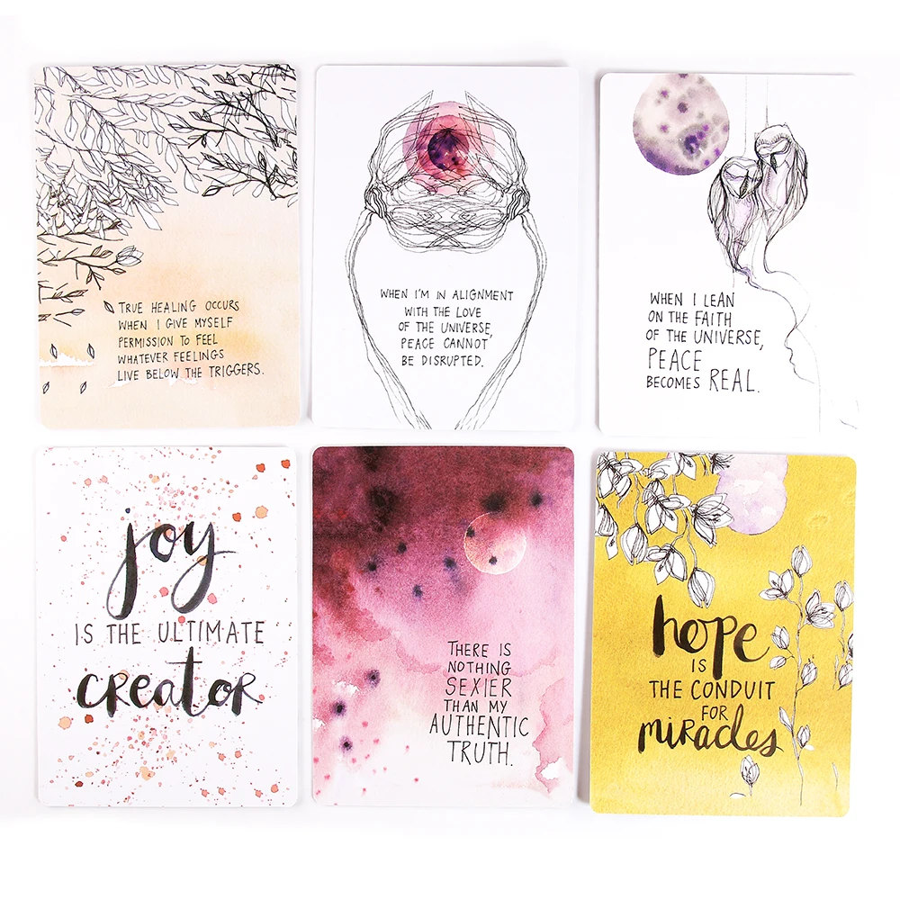 الكون لديه بطاقات أوراكل الظهر الخاصة بك لعبة طاولة الحفلات الترفيهية عالية الجودة نبوءة الكهانة سطح التارو مع دليل PDF