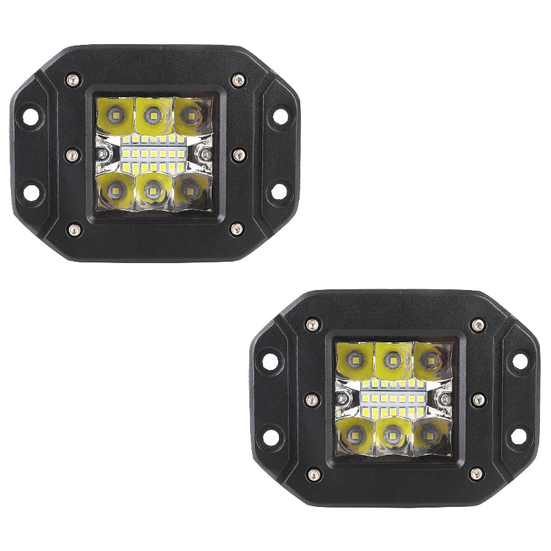

Маленький квадратный светодиодный рабочий фонарь мощностью 45 Вт для внедорожников, фонарь переднего бампера, противотуманные фары высокой яркости, инспекционный фонарь, модифицированный