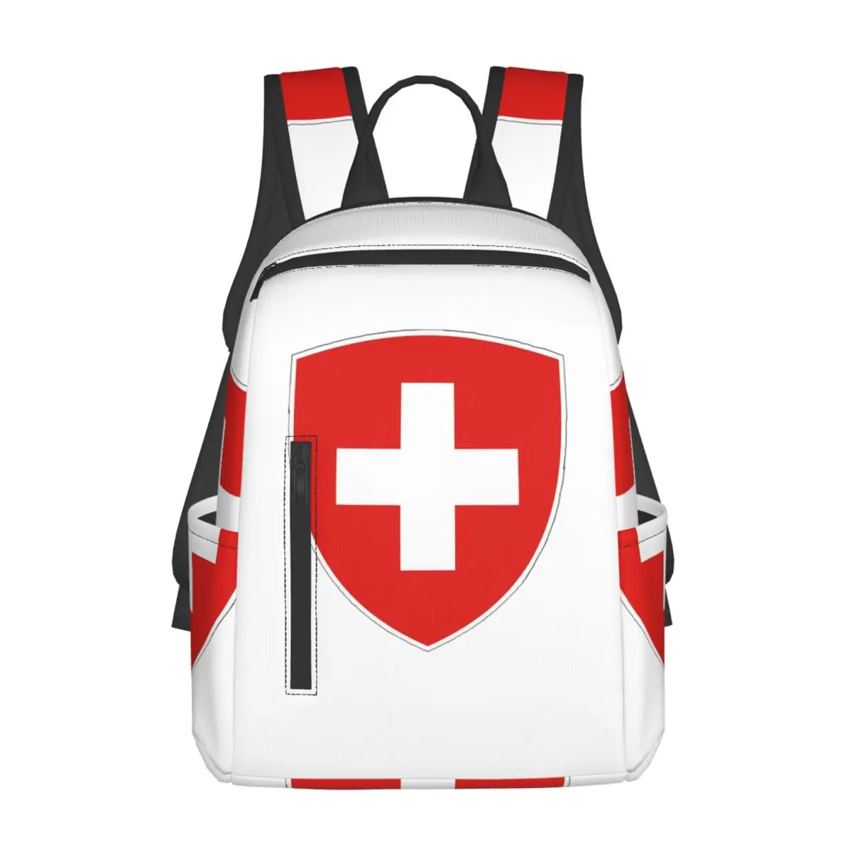 

Coat Of Arms Of Switzerland Flag Backpack Daypack Large Capacity Children BookBag School Bag Shoulder Bags for Men Women