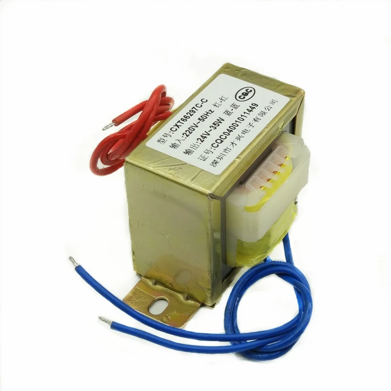 Power transformer EI66 DB-35VA 35W 380V to 24V 1.5A isolation, power frequency 380V input
